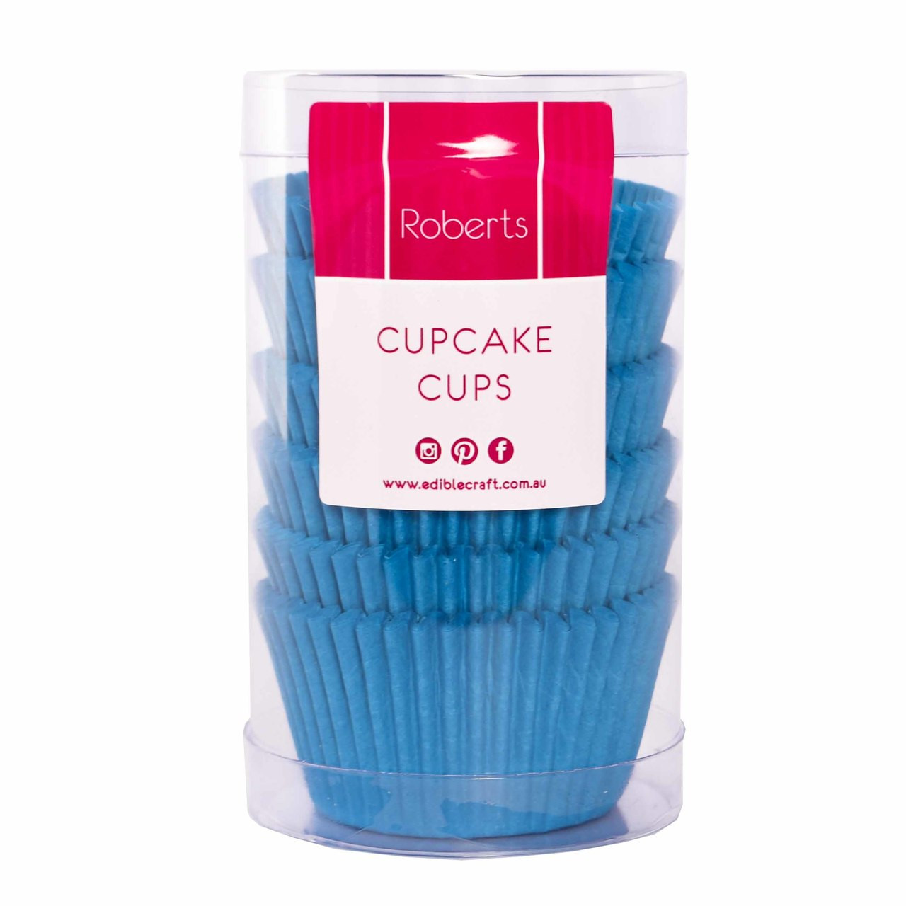 Paper Cupcake Case Blue Pkt 100
