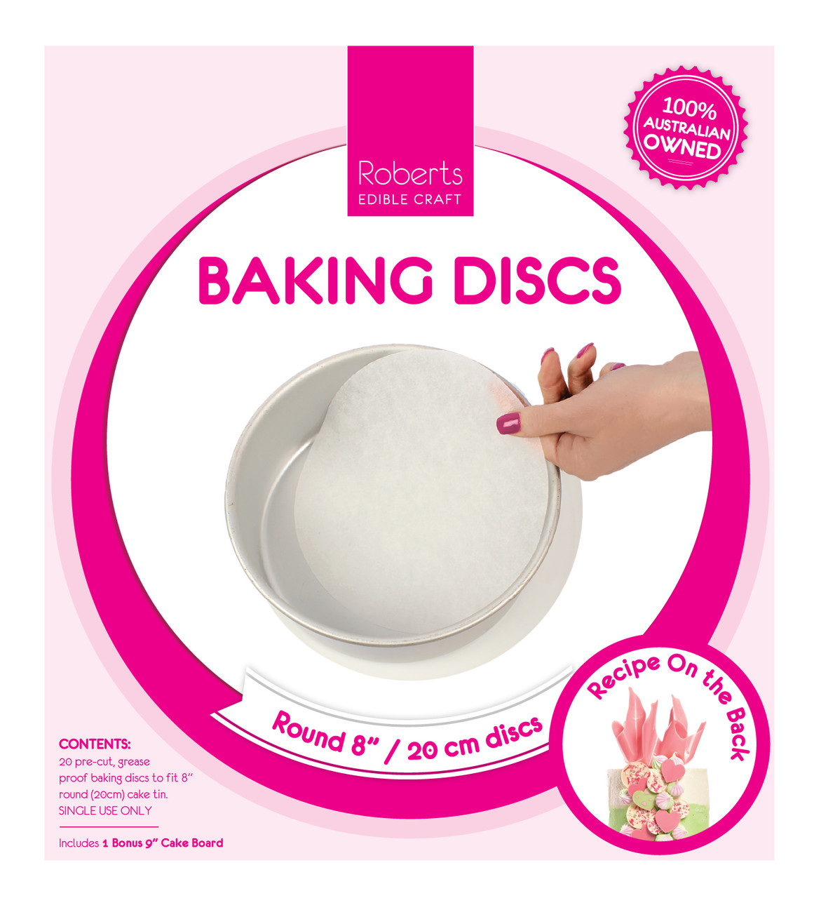 8" Baking Discs Pkt 20