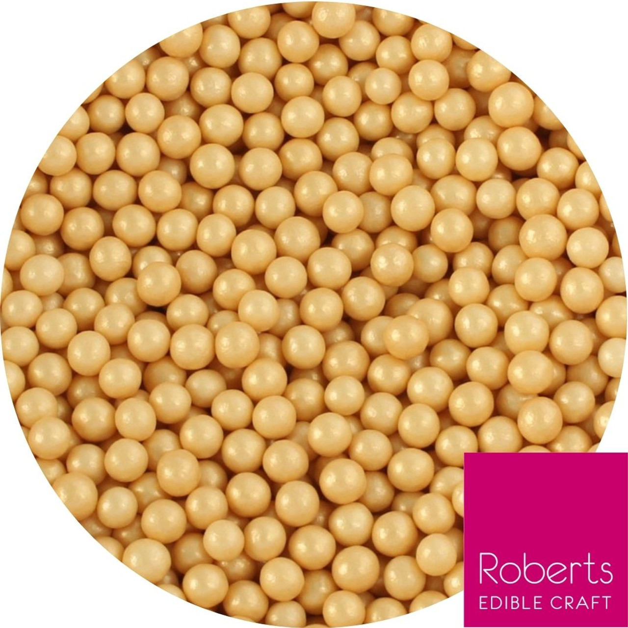 Bulk 5mm Sugar Ball Metallic Gold 1kg