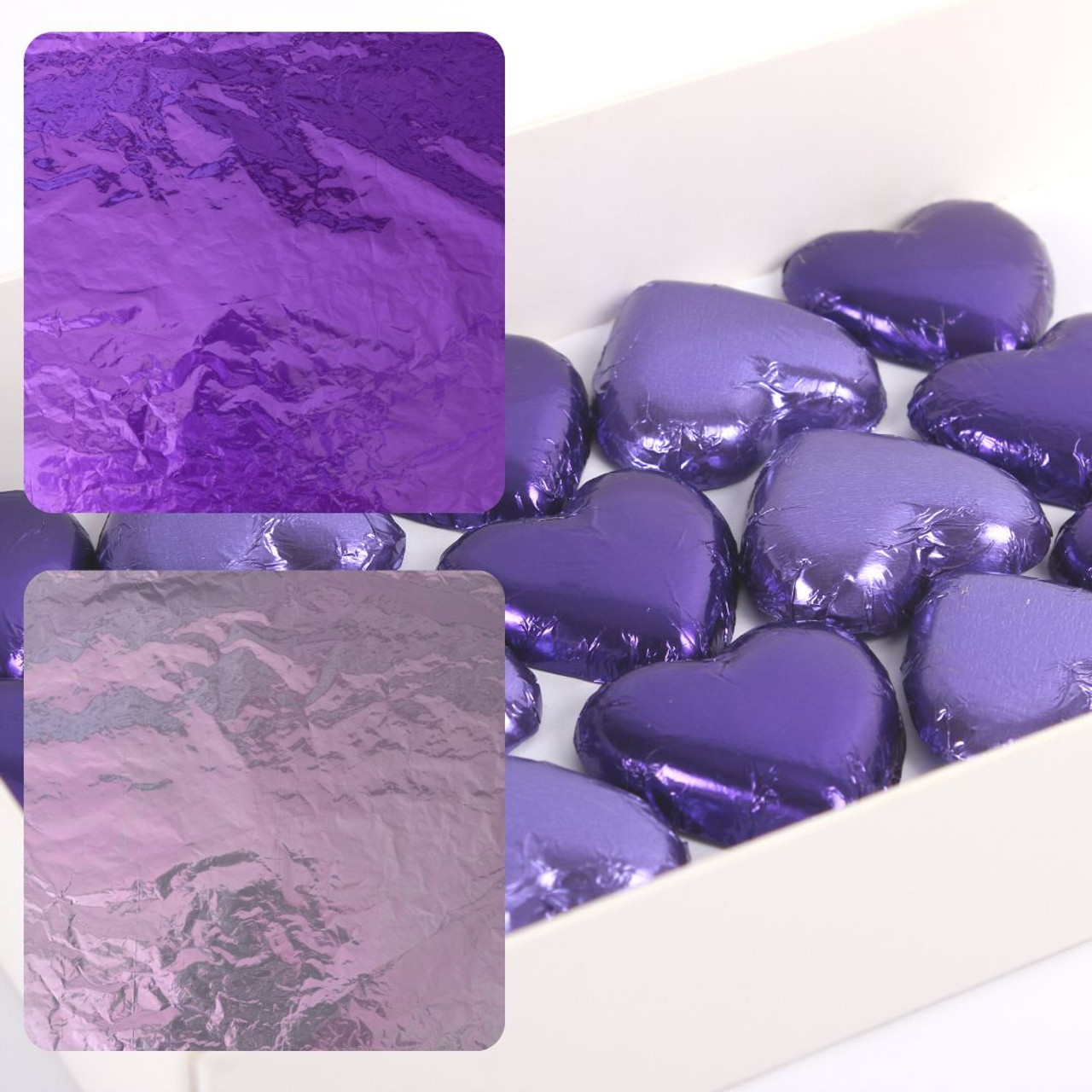 Foil For Wrapping Chocolates - 4pk Purple & Lilac