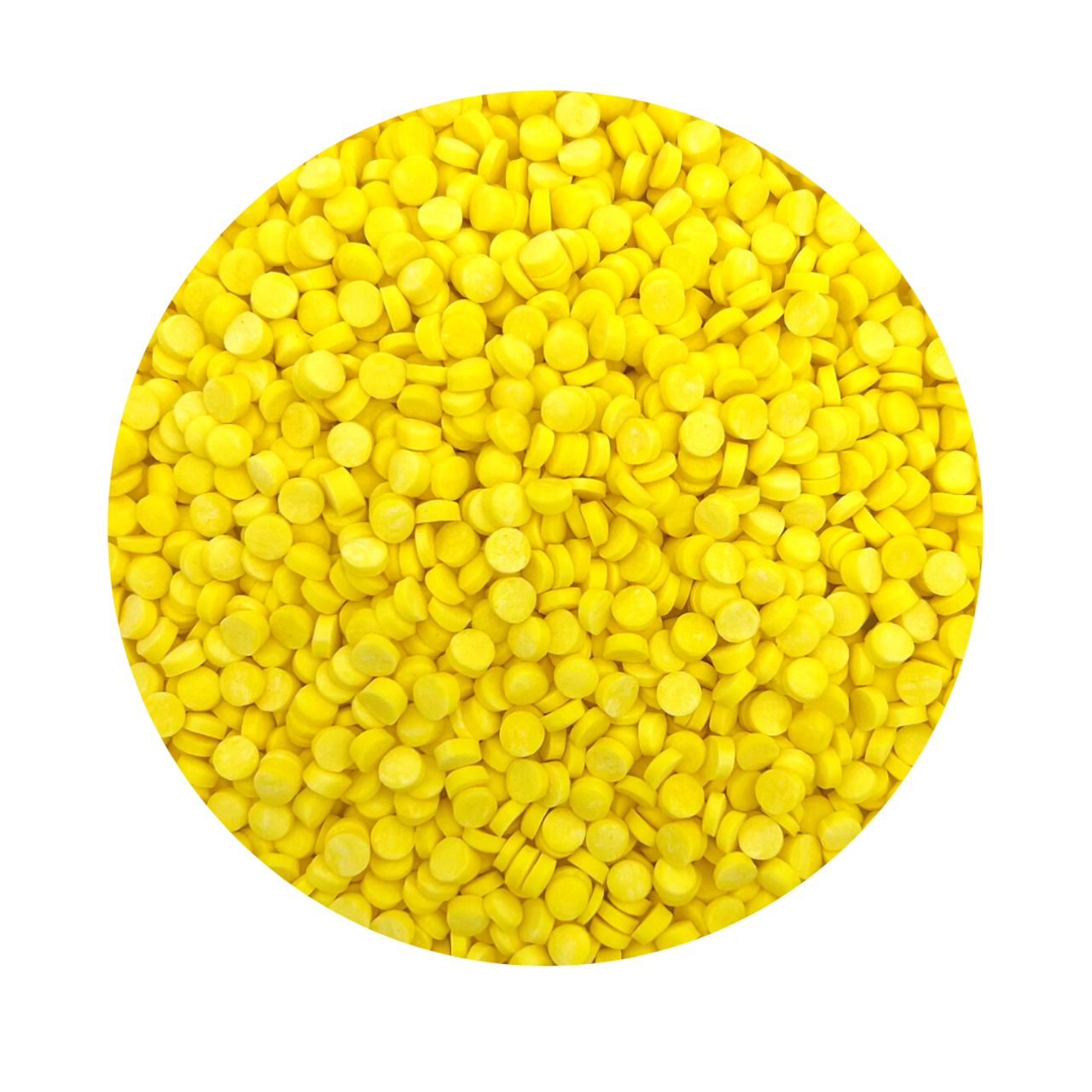 Yellow Confetti Shape Sugar Sprinkles
