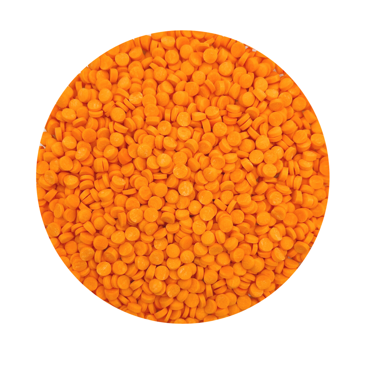 Orange Confetti Shape Sugar Sprinkles