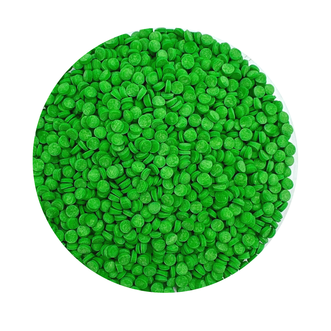 Green Confetti Shape Sugar Sprinkles