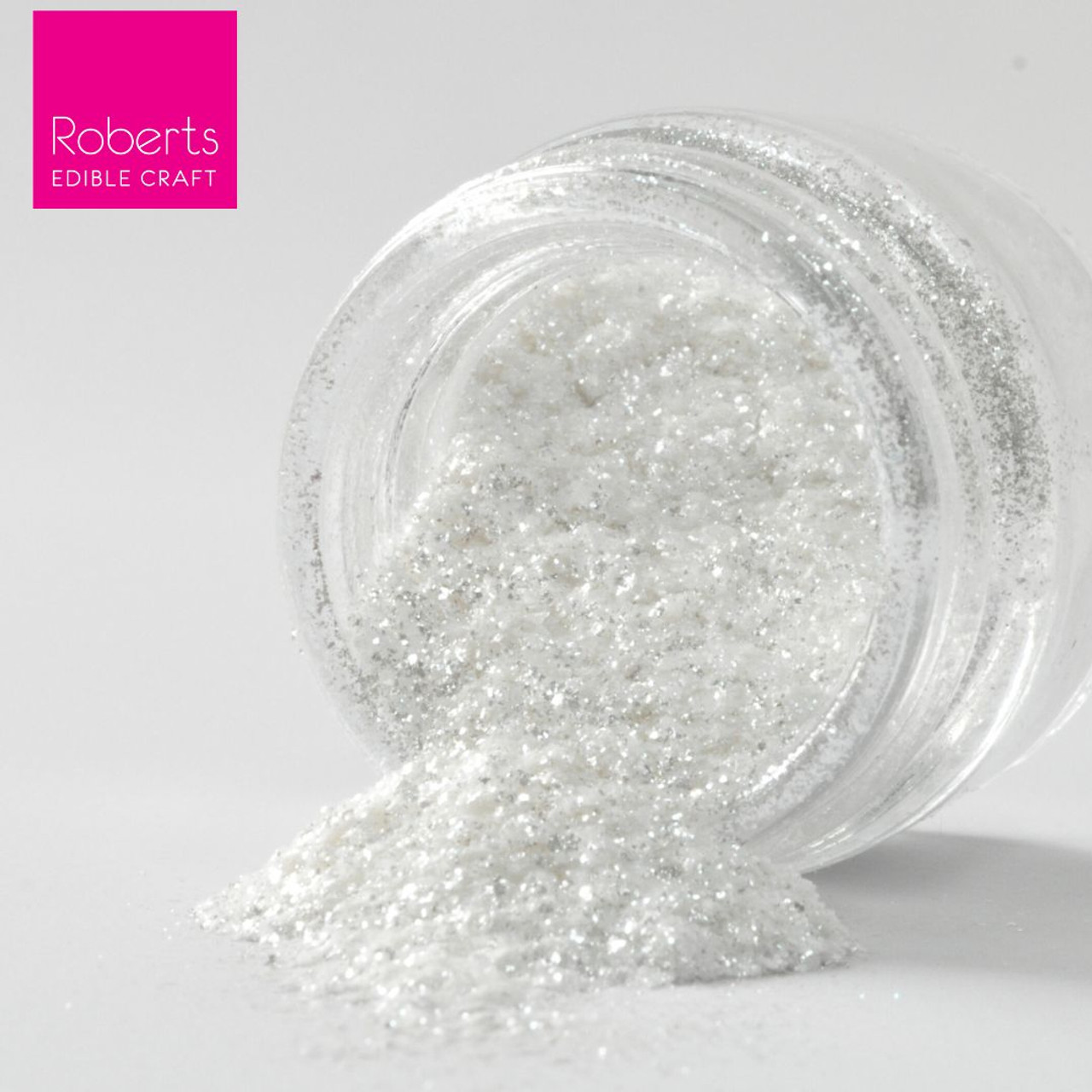 Bulk 200g - Edible Super Fine Glitter Dust- Silver  