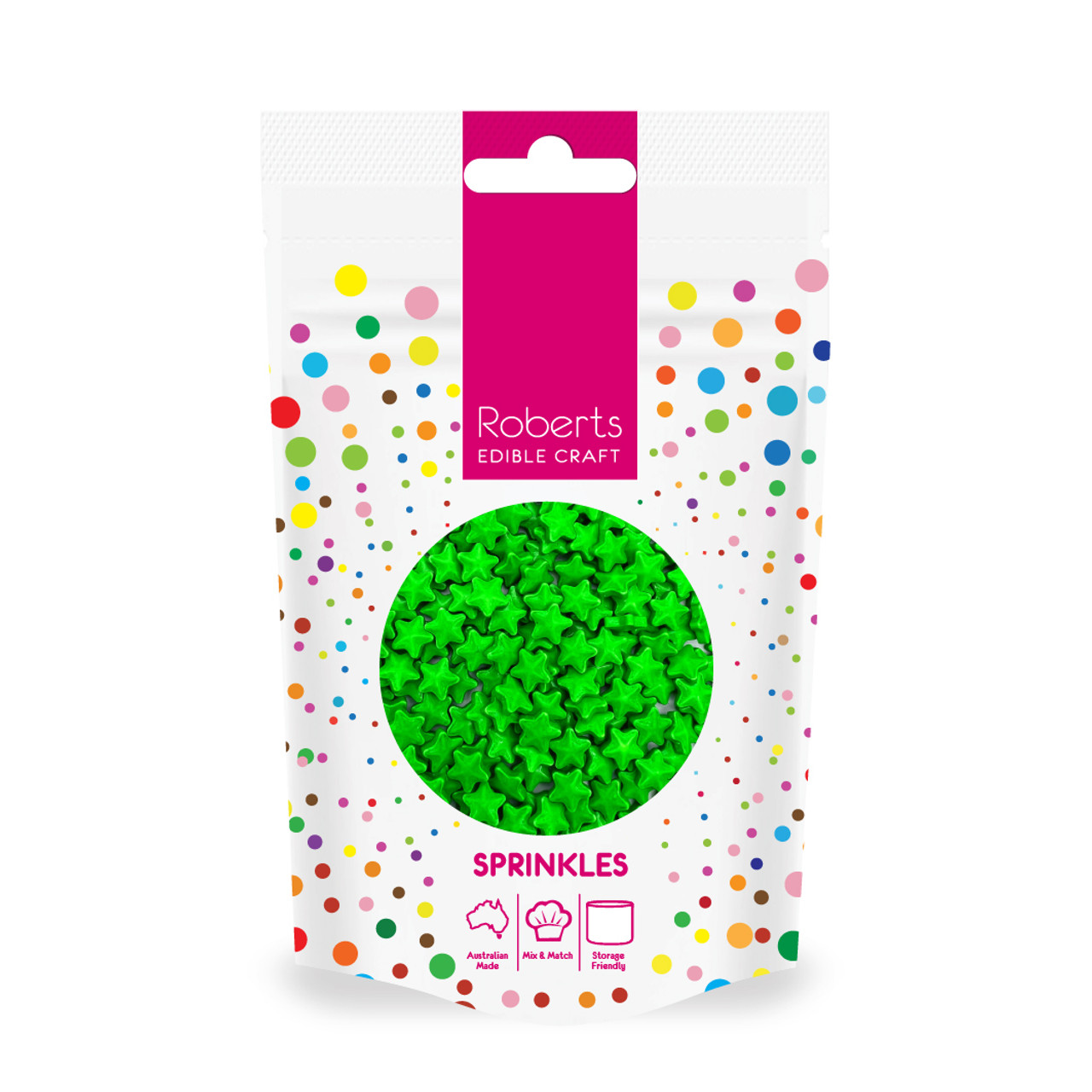 Green Stars Candy Shapes 60g