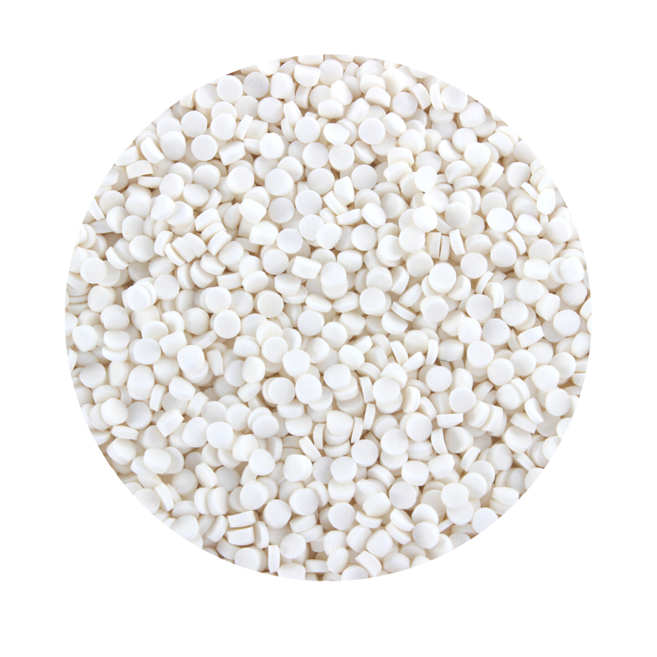 White Confetti Shape 60g