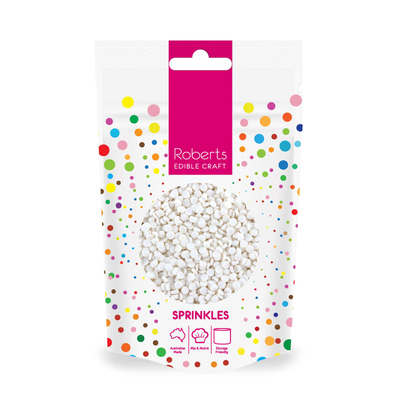 White Confetti Shape 60g