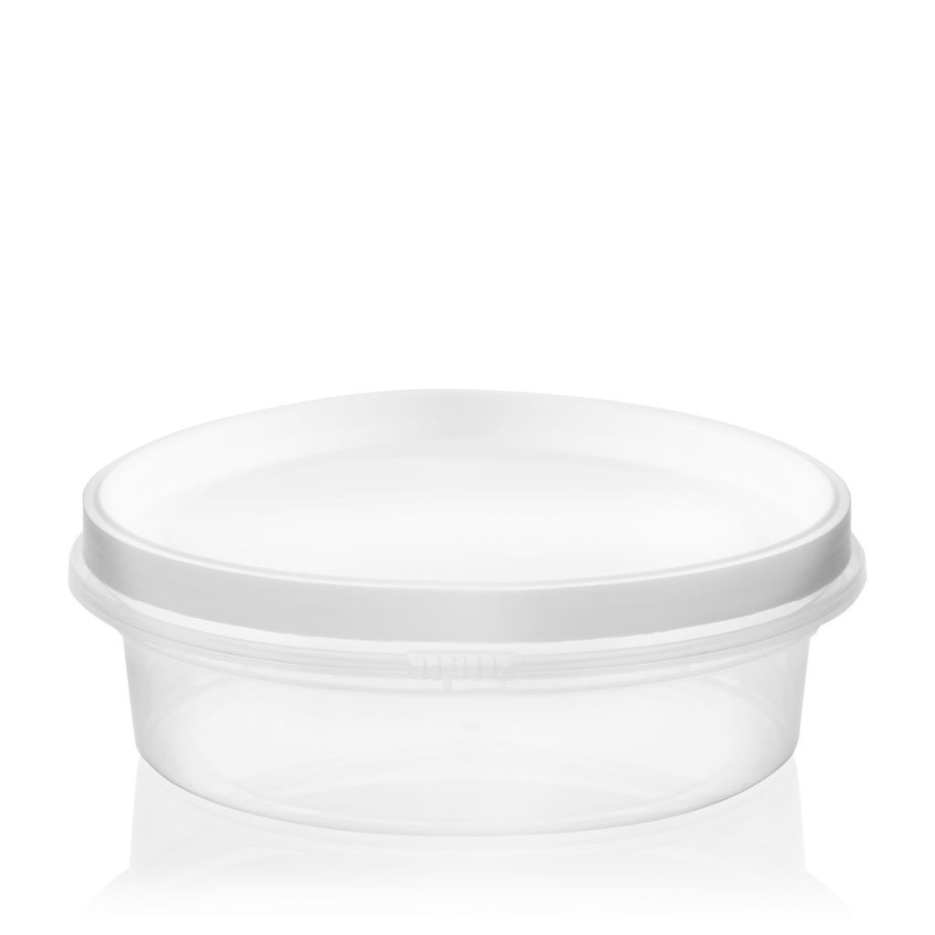 200ml Clear Plastic Tub  x 124 (Clearance)