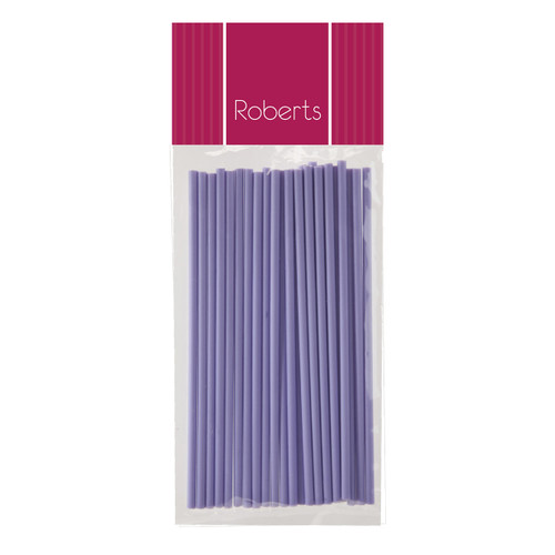 150 mm Mauve Smooth LONG Lollypop Sticks Pkt 25