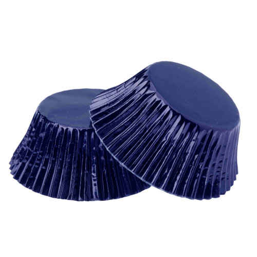 Foil Cupcake Cups Navy Blue x 20 Pack