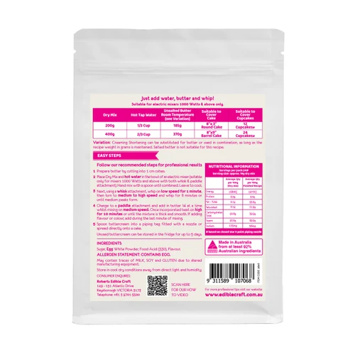 Silky Icing Meringue Buttercream Mix 400g 