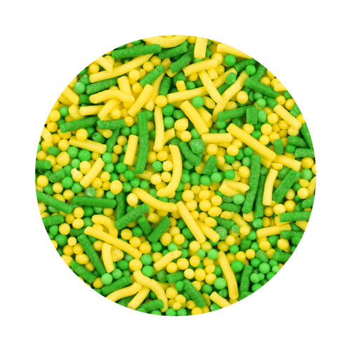 Bulk Aussie Green & Gold Sprinkle Mix 1kg