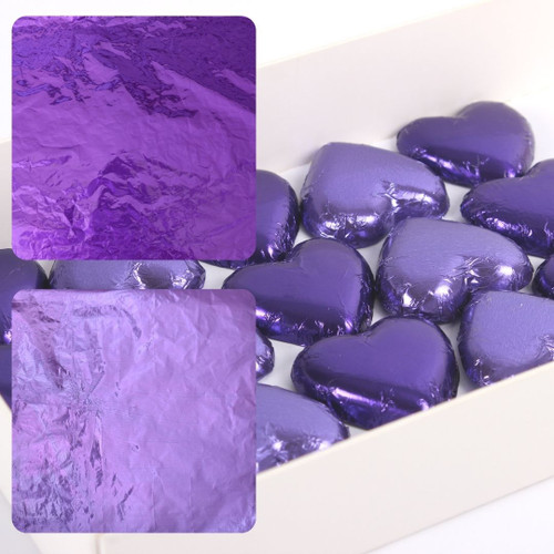 Foil For Wrapping Chocolates - 4pk Purple & Lilac