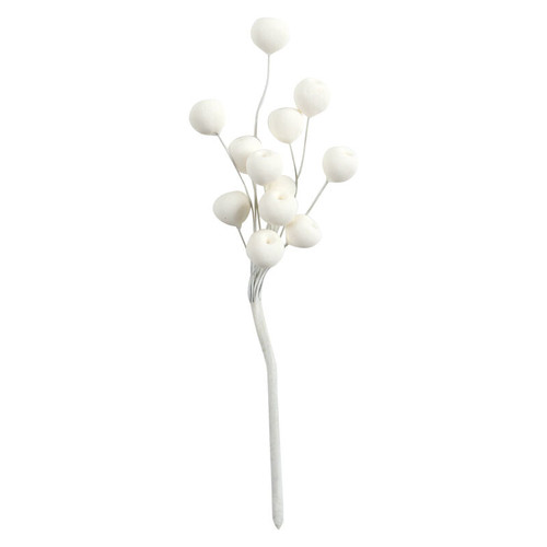 White Flower Bud Spray 15cm