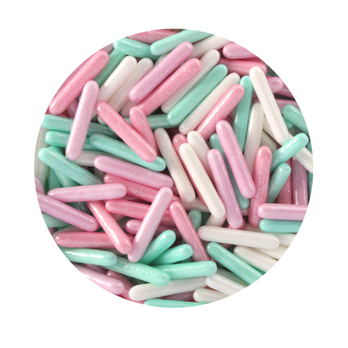 Pastel Rods Candy Shapes