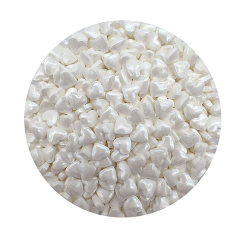 White Hearts Candy Shapes 60g