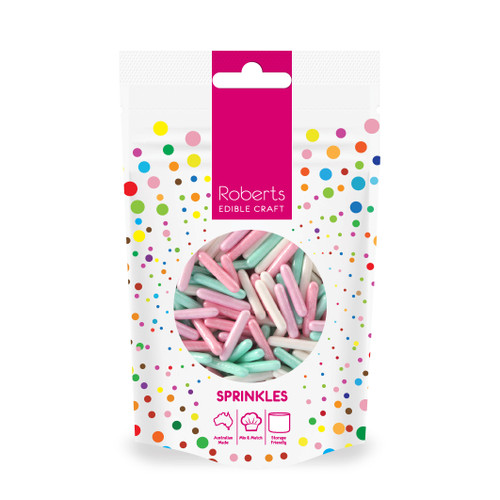 Pastel Rods Candy Shapes 60g