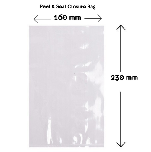 BULK Peel & Seal Bag  Pkt 95 - 16 x23 cm