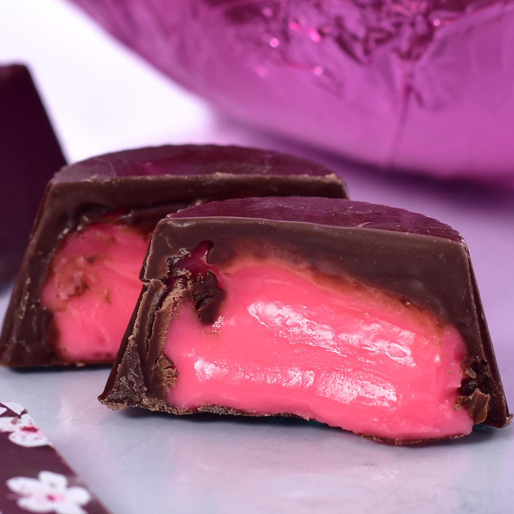 Strawberry Creme Filled Chocolates