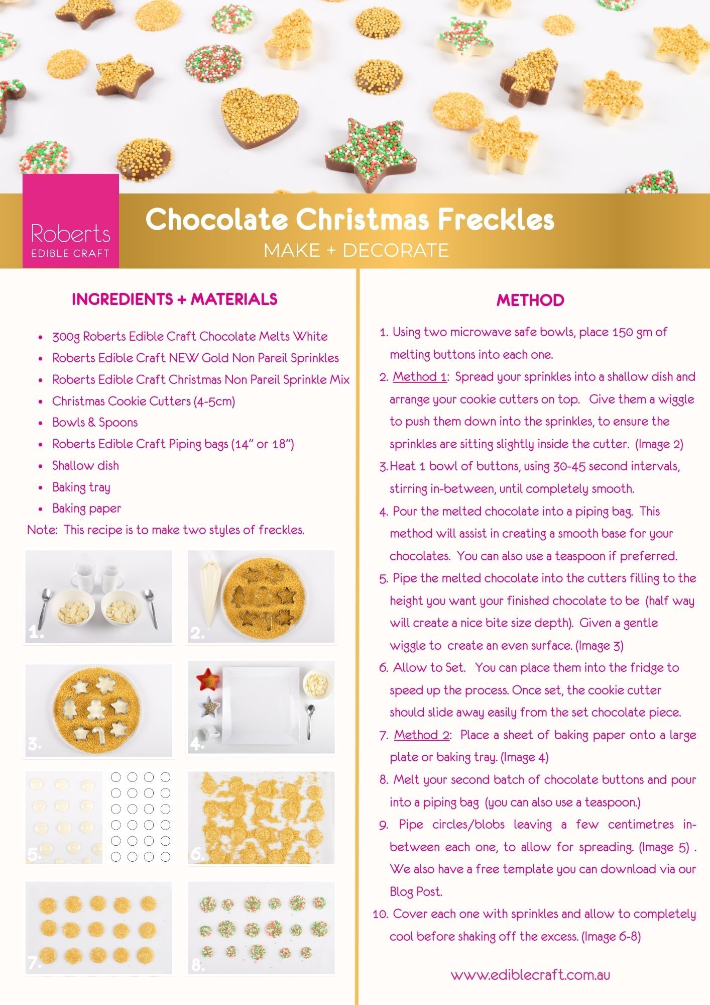 Christmas Chocolate Freckles