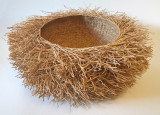 Handmade Vetiver Basket Large Madagascar (5" x 15")