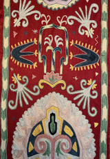 Hand Embroidered Silk Wall Hanging D Uzbekistan 