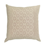 Handwoven Brocade Cotton Pillow Mexico (20" x 20")