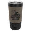 Polar Camel 20 oz. Ringneck Tumbler - Black with Gray Leatherette