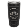 Polar Camel 20 oz. Ringneck Tumbler - Black with Black/Silver Leatherette