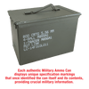 Fat 50 Caliber Army Surplus Steel Ammo Can