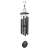 36" Black Powder Coated Aluminum Wind Chime