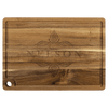 13 3/4" x 9 3/4" Acacia Cutting Board with Drip Ring and Corner Hole