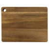 11 1/2" x 8 3/4" Acacia Cutting Board with Drip Ring and Corner Hole
