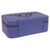 7 1/2" X 4 1/2" Purple Laserable Leatherette Jewelry Box