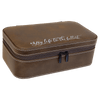 7 1/2" X 4 1/2" Rustic/Silver Laserable Leatherette Jewelry Box