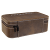 7 1/2" X 4 1/2" Rustic/Silver Laserable Leatherette Jewelry Box
