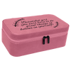 7 1/2" X 4 1/2" Pink Laserable Leatherette Jewelry Box