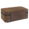 7 1/2" X 4 1/2" Dark Brown Laserable Leatherette