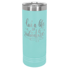 Polar Camel 22 oz. Teal Skinny Tumbler with Slider Lid