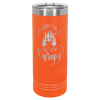 Polar Camel 22 oz. Orange Skinny Tumbler with Slider Lid