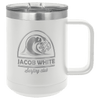 Polar Camel 15 oz. White Vacuum Insulated Mug with Slider Lid