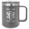 Polar Camel 15 oz. Dark Gray Vacuum Insulated Mug with Slider Lid