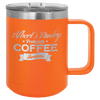 Polar Camel 15 oz. Orange Vacuum Insulated Mug with Slider Lid