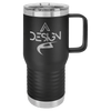 Polar Camel 20 oz. Black Vacuum Insulated Travel Mug with Slider Lid