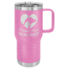 Polar Camel 20 oz. Light Purple Vacuum Insulated Travel Mug with Slider Lid