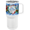 Sublimatable Polar Camel 20 oz. White Insulated Travel Mug with Slider Lid