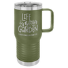 Polar Camel 20 oz. Olive Green Vacuum Insulated Travel Mug with Slider Lid