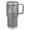 Polar Camel 20 oz. Dark Gray Vacuum Insulated Travel Mug with Slider Lid