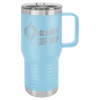 Polar Camel 20 oz. Light Blue Vacuum Insulated Travel Mug with Slider Lid