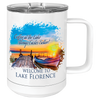 Sublimatable Polar Camel 15 oz. White Vacuum Insulated Mug with Slider Lid